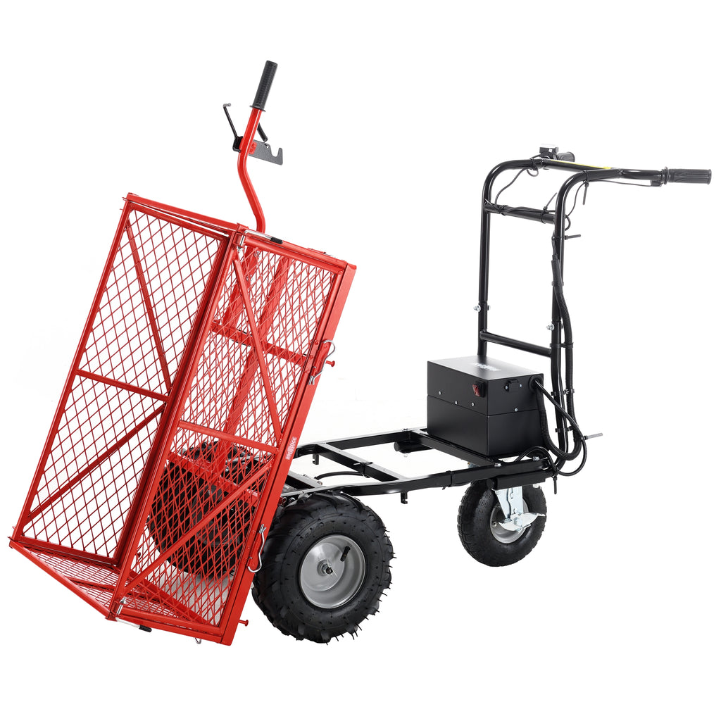 Brouette Électrique 500W 48V — Chariot Motorisé 500 lbs