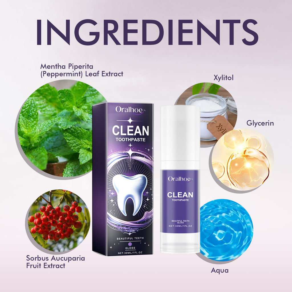 Dentifrice Nettoyant Anti-Taches — Haleine Fraîche & Dents Blanches Quotidien