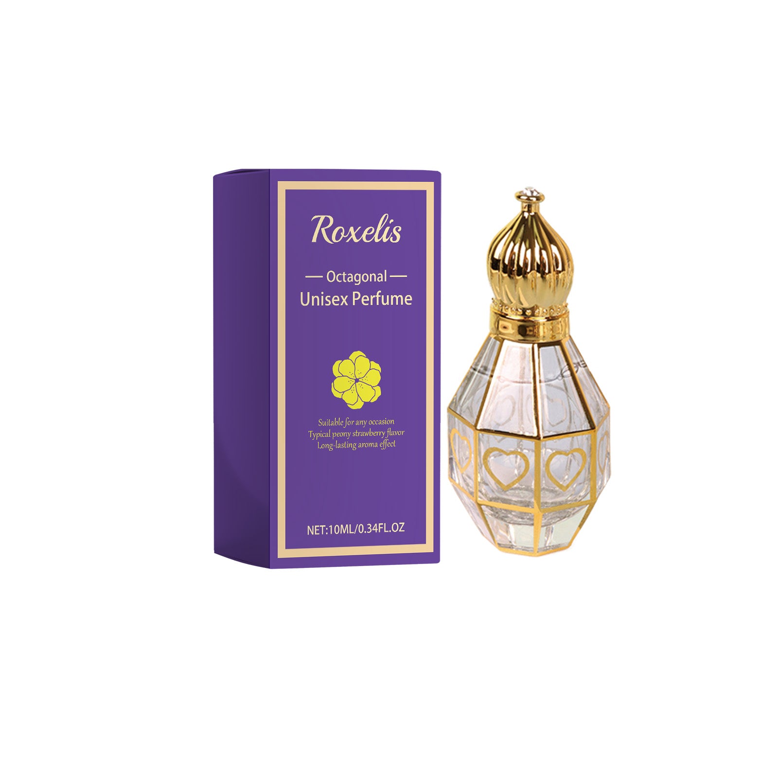 Parfum Octagonal Unisexe — Fragrance Fraîche, Naturelle & Couple Longue Tenue