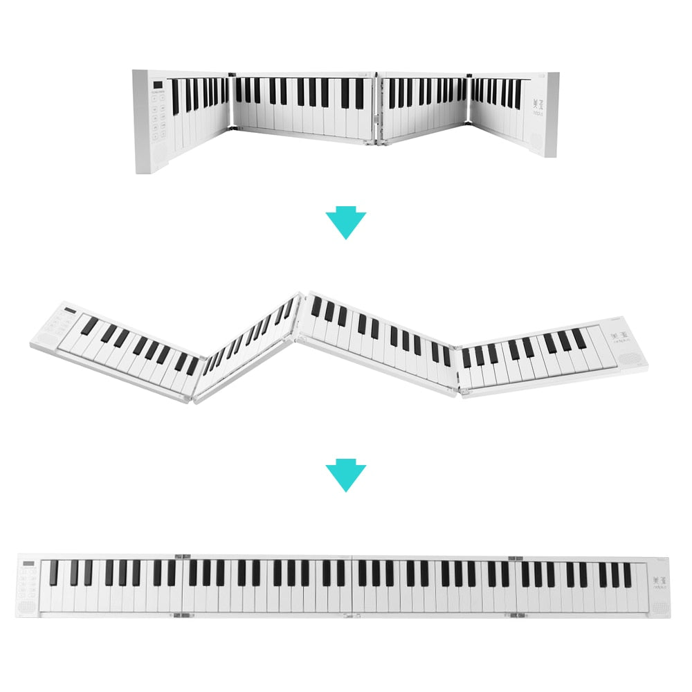 Piano Électronique Pliable MIDIPLUS 88 Touches — Portable 128 Tons