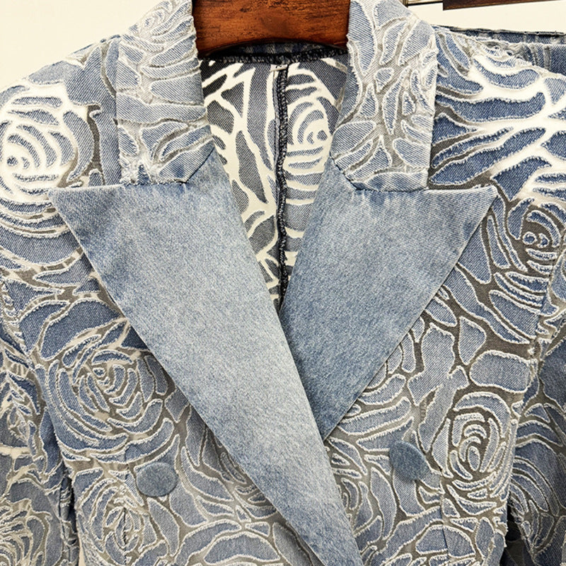 Ensemble Jean Laser Veste & Pantalon Homme — Street Style