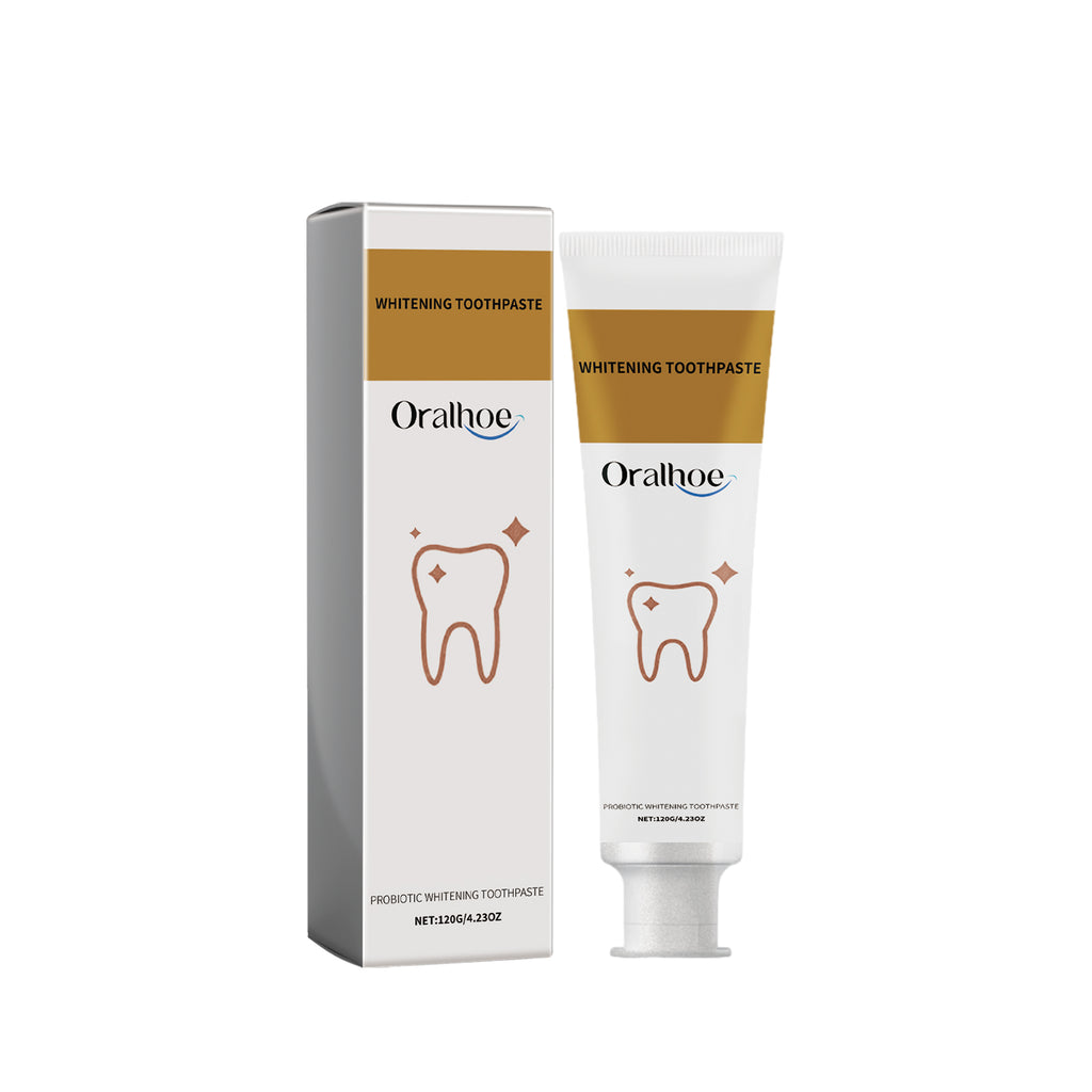 Dentifrice Probiotique Blanchissant — Anti-Taches, Soins Gencives & Haleine Fraîche
