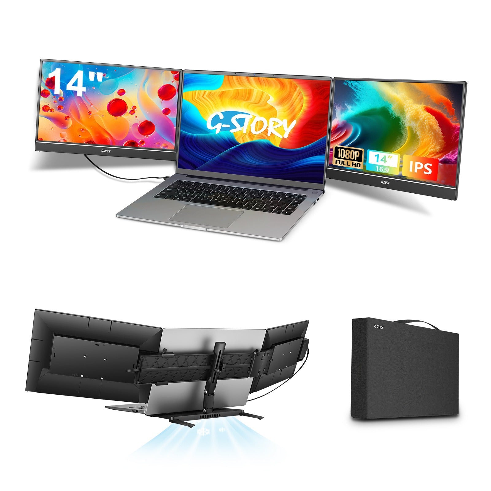 Moniteur Portable G-Story 23.4" HD — Extension Double Écran