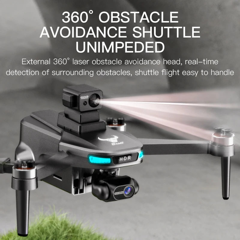 Teeggi SG109 MAX2 3-Axis Stabilized Gimbal Mini Drone 360° Laser Obstacle Avoidance RC Quadcopter Brushless Motor C0. GPS Drone