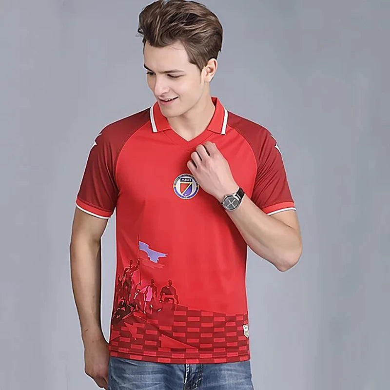 2026 27 Seaside Coconut Tree fashion Short Sleeve Sports Team Shirt Comfortable Breathable Polyester Jersey for football Soccer