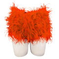 Short Fourrure Autruche Femme — Club Festival Sexy Fluffy