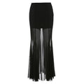 Jupe Transparente Noire Perspective Slim — Édition Printemps