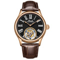 HEMUDU New Original Tourbillon Watch for Men Mechanical Movement Wrist Watches Sapphire Waterproof Mens Roman Scale Dial Classic