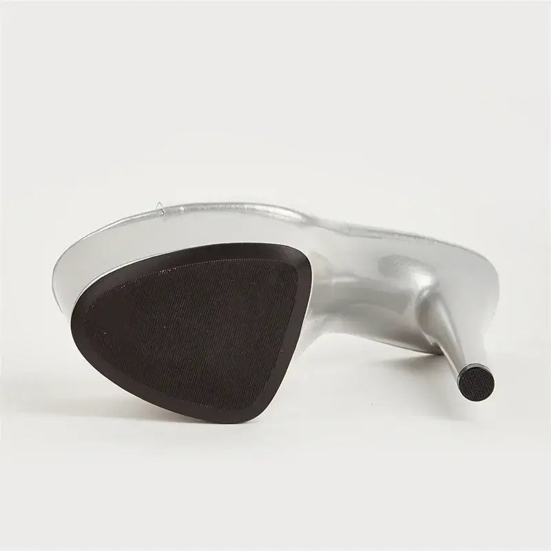 Sandales PVC Transparent Plateforme Talon Fin — Bout Ouvert Femme