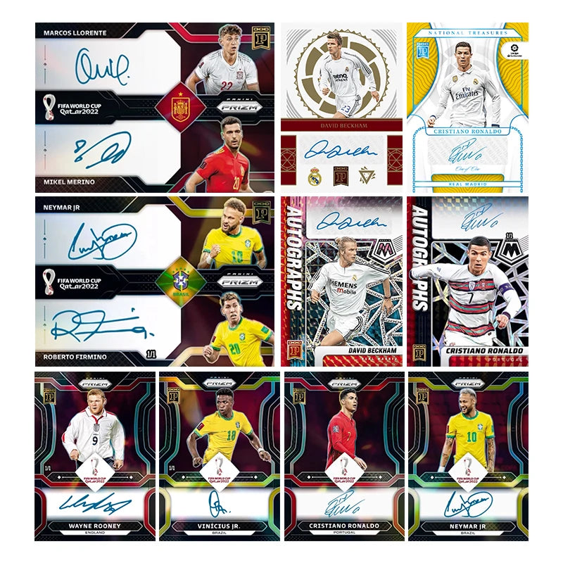 Panini Football Star Card Diy Homemade Neymar Cristiano Ronaldo Lamine Yamal Lionel Messi Signature Collection Card Toys Gift