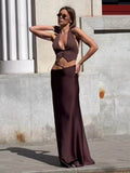 Ensemble 2 Pièces ByeMyLove — Top Soie & Jupe Maxi Soirée Élégante