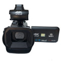 WIFI Camcorder 4K Video Camera 64MP 60FPS HD Auto Focus Vlogging 4.0" Touch Screen 18X Zoom for Live Streaming