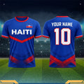 2026 Haiti Football T-shirt For Men Clothes Haitian Flag Logo Print Quick Dry Sport T Shirt Summer Outdoor Custom Name Tee Top