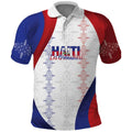 Haiti Flag Color Block Polo Shirt 2026 Summer New Design Men Women Breathable Short Sleeve Haiti Themed T Shirt Quick Drying Tee