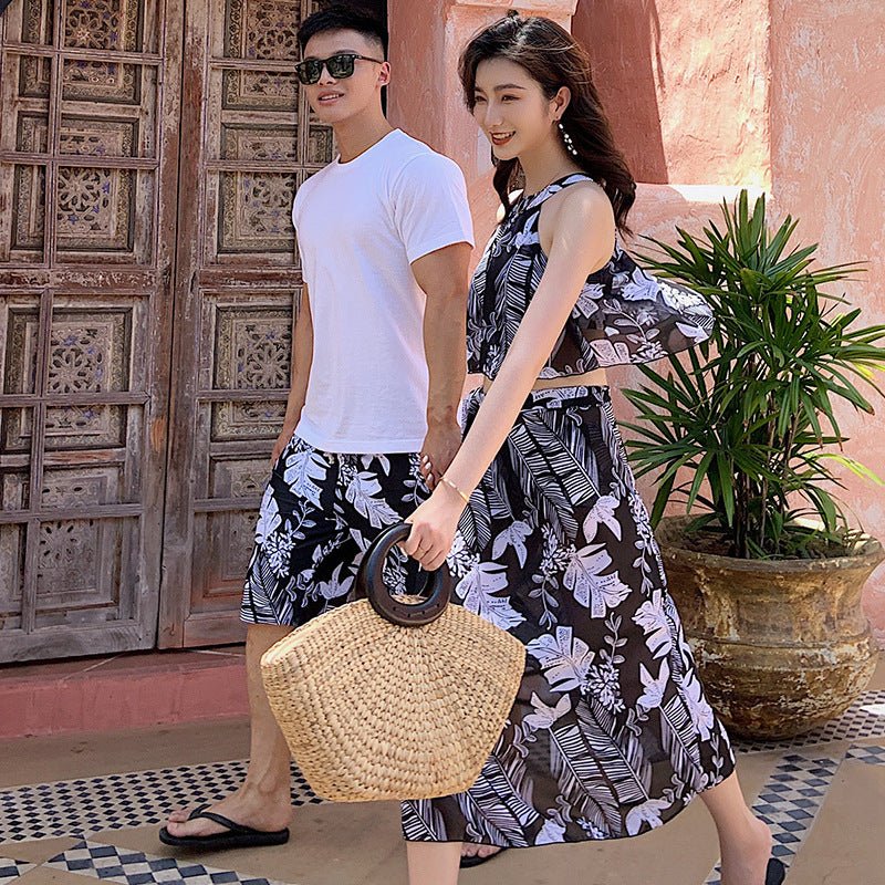 Couples Swimwear Women Bikini Sets Cover Up Mans - SUKSU - selling