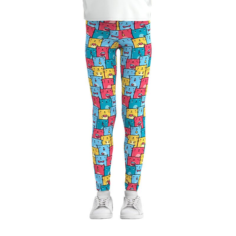 Digital Printing Leggings Girls Leggings Thin Stretch Pants - SUKSU - selling