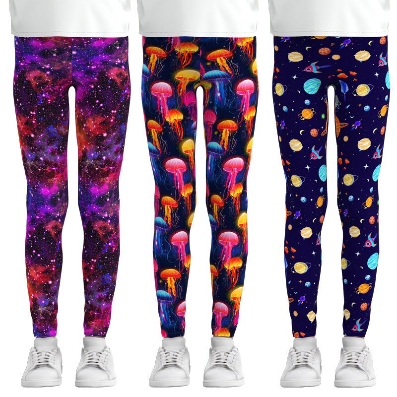 Digital Printing Leggings Girls Leggings Thin Stretch Pants - SUKSU - selling
