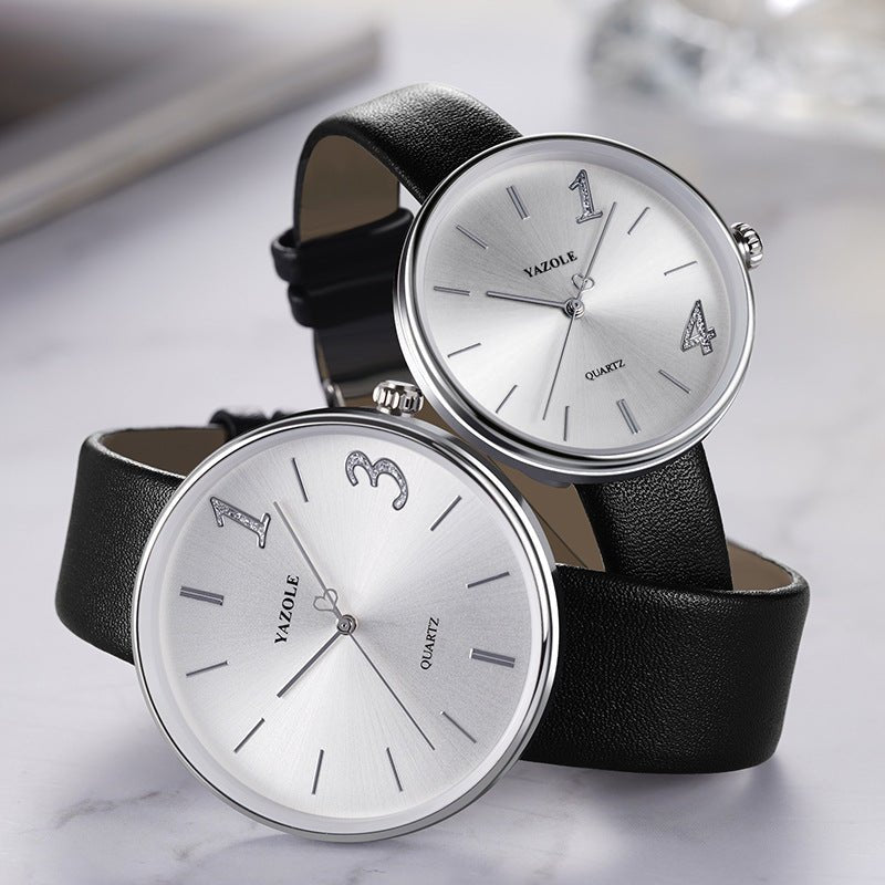 Fashionable Men And Women Couple Watches Trendy Waterproof - SUKSU - selling