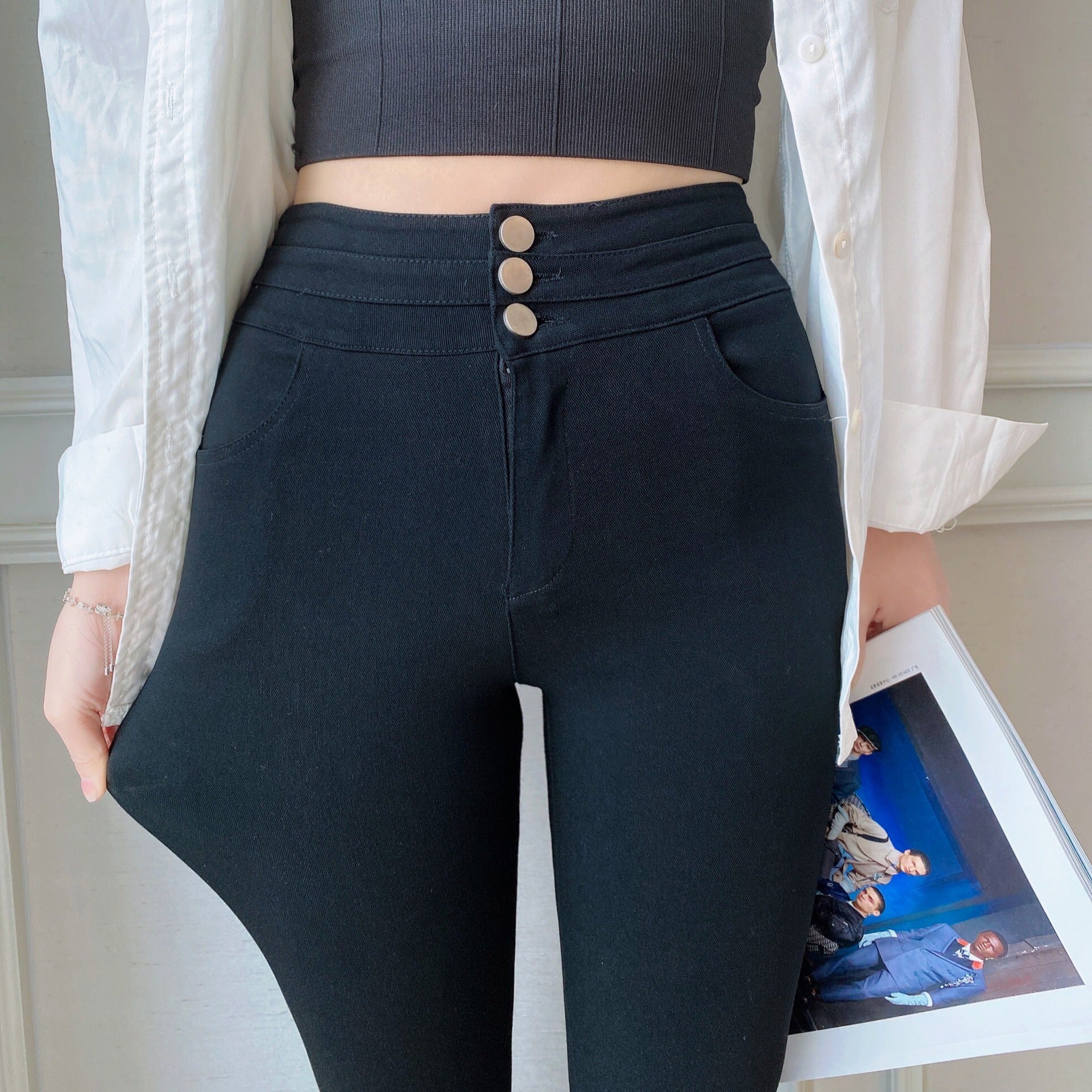 Leggings Stretch Slim Leggings - SUKSU - selling