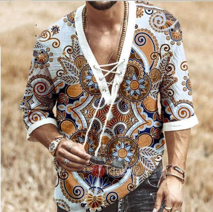 New Large Size Loose Hot style Men Shirts Male T Shirts - SUKSU - selling