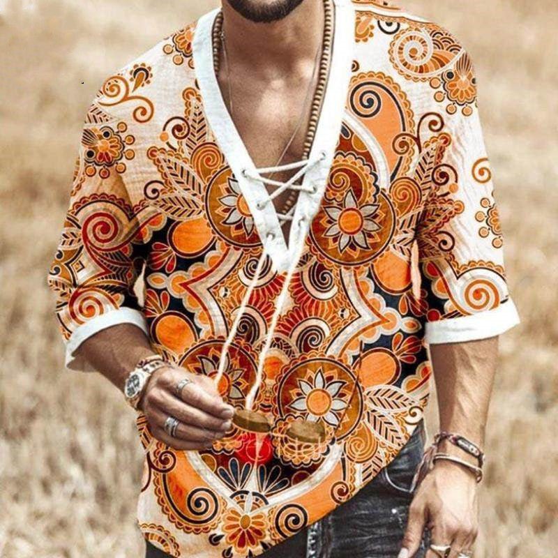 New Large Size Loose Hot style Men Shirts Male T Shirts - SUKSU - selling