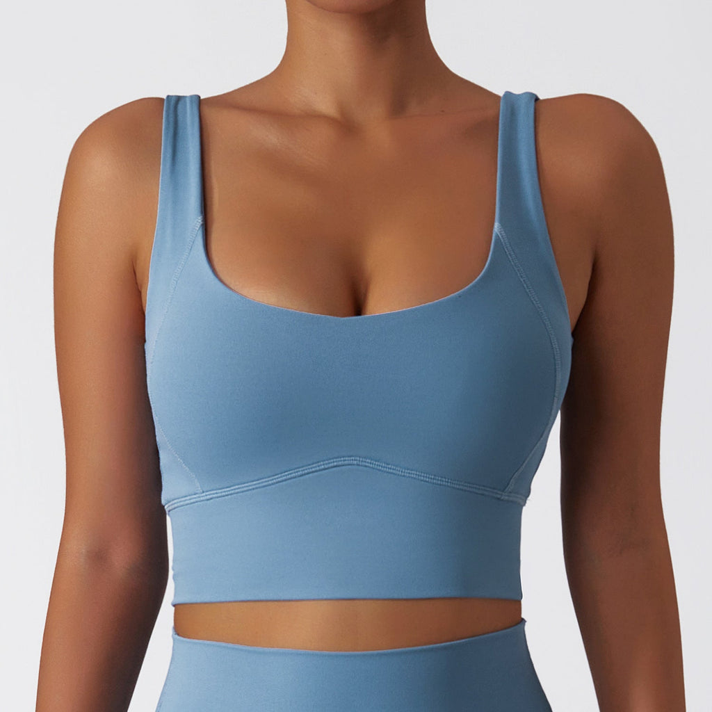 Running Sports Quick - drying Nude Feel Yoga Push Up Bras Shockproof Fitness Vest - SUKSU - selling