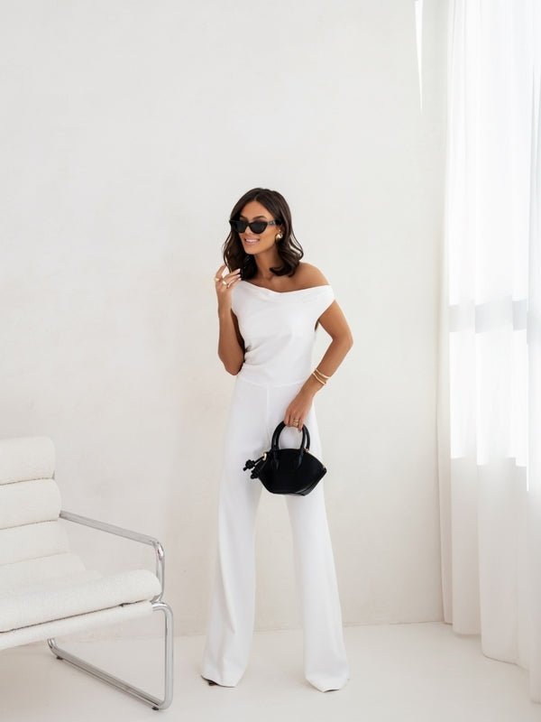 Sexy Jumpsuits For Women Falling Straps Business Rompers Elegant Straight Long Pants Rompers Fastened With A Zipper On The Side. - SUKSU - selling