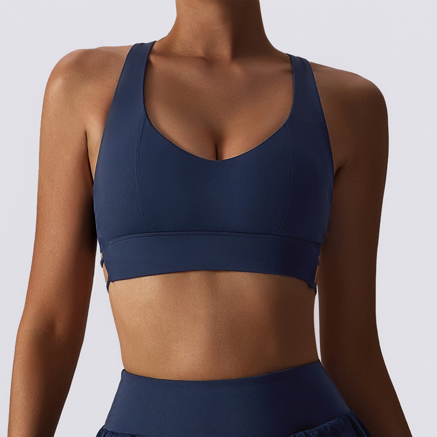 Sexy Nude Feel Beauty Back Yoga Clothes Push Up Bras Shockproof Sports Underwear - SUKSU - selling