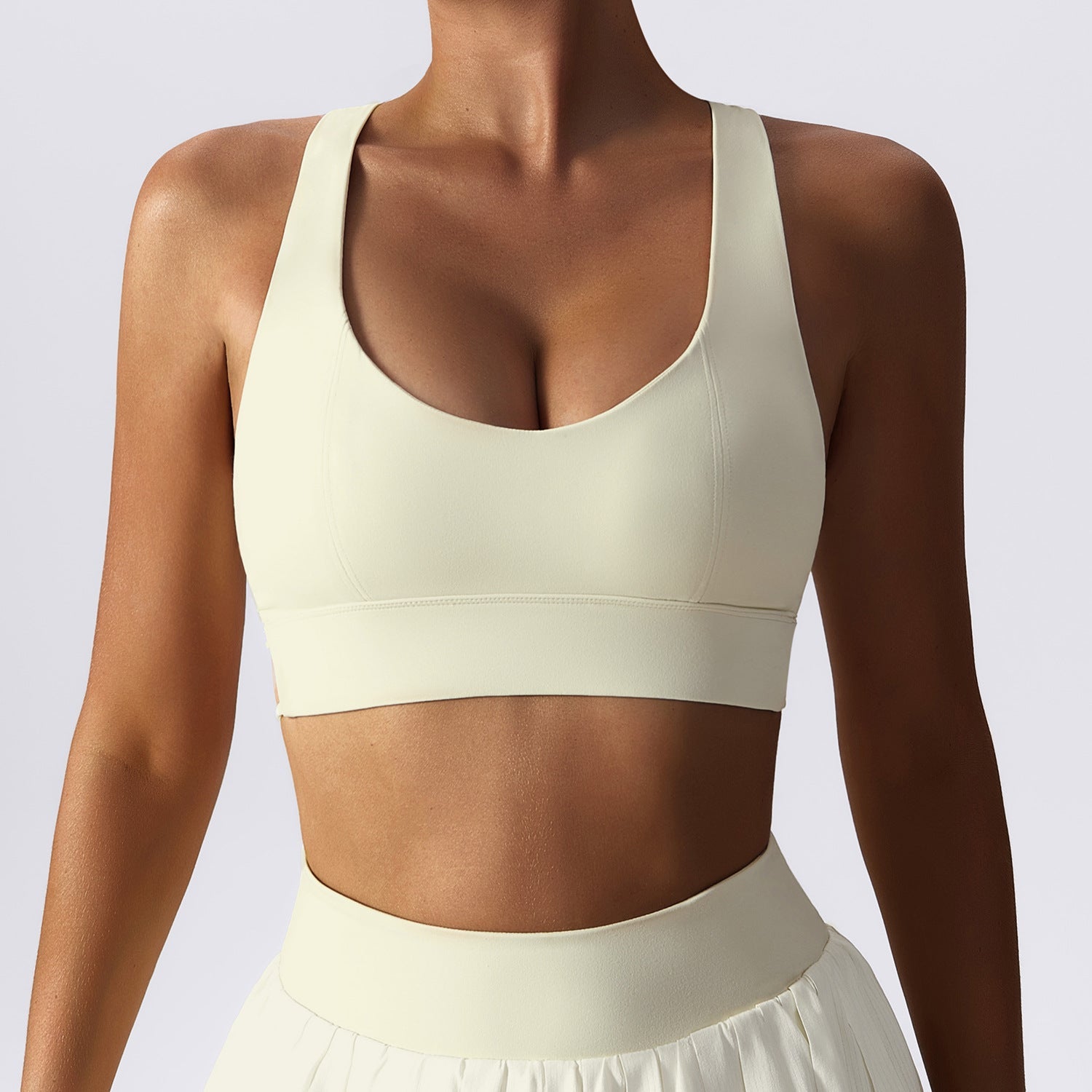 Sexy Nude Feel Beauty Back Yoga Clothes Push Up Bras Shockproof Sports Underwear - SUKSU - selling