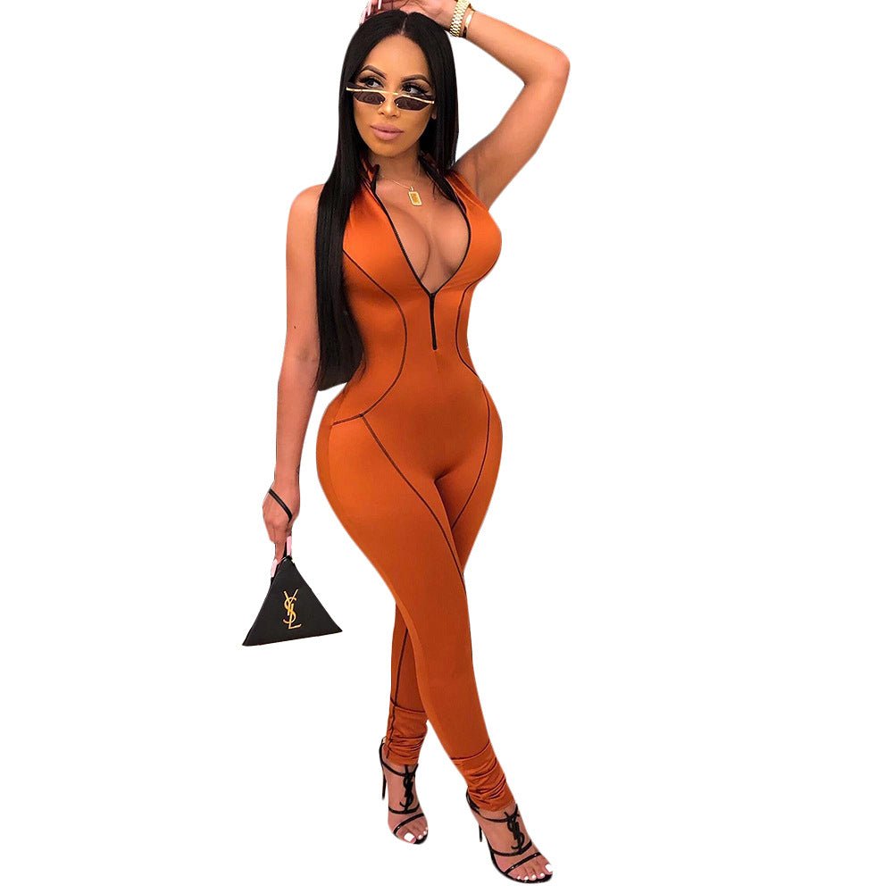 Side - striped jumpsuits - SUKSU - selling