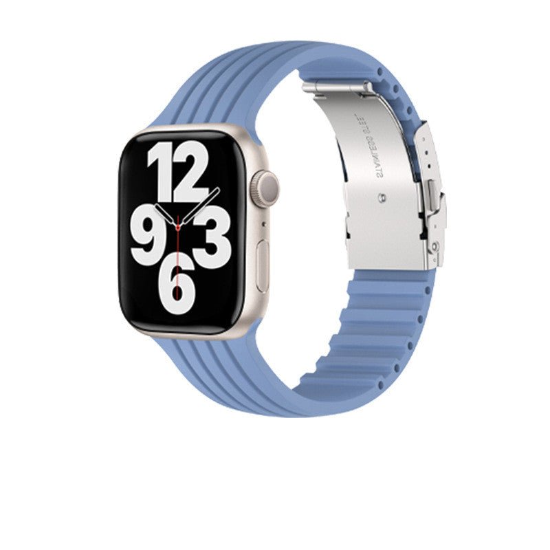 Silicone Stripe IWatch Strap For Men And Women - SUKSU - selling