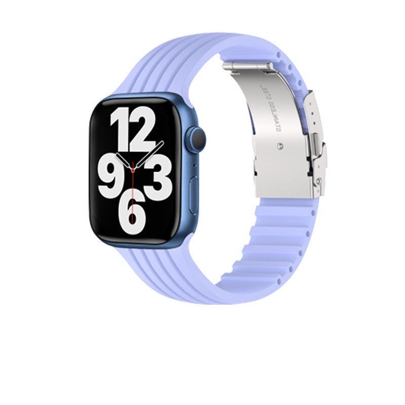 Silicone Stripe IWatch Strap For Men And Women - SUKSU - selling