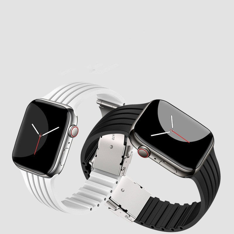 Silicone Stripe IWatch Strap For Men And Women - SUKSU - selling