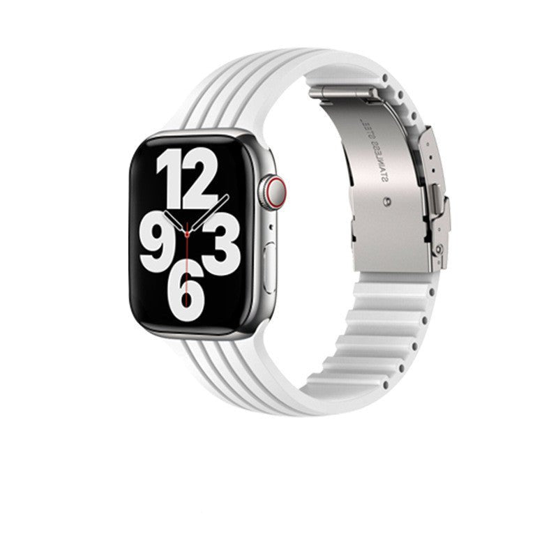 Silicone Stripe IWatch Strap For Men And Women - SUKSU - selling