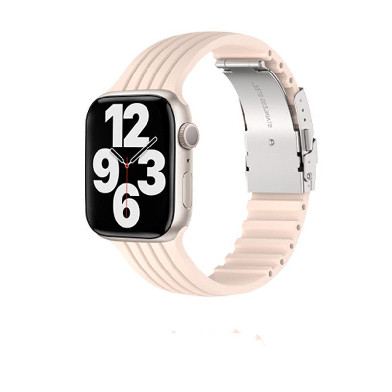 Silicone Stripe IWatch Strap For Men And Women - SUKSU - selling