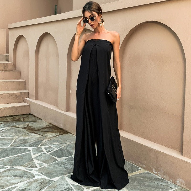 Wide - leg trousers high - waisted jumpsuits - SUKSU - selling