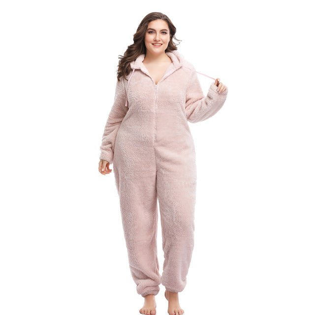 Winter Warm Pyjamas Fluffy Jumpsuits Sleepwear - SUKSU - selling