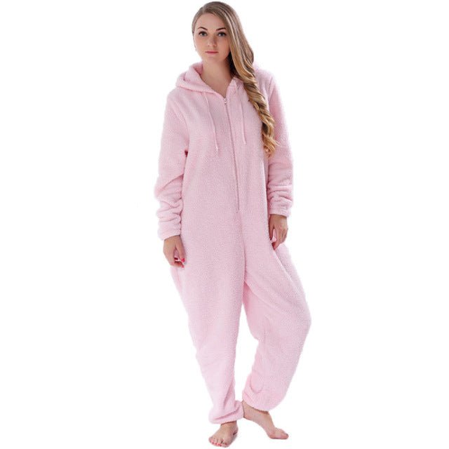 Winter Warm Pyjamas Fluffy Jumpsuits Sleepwear - SUKSU - selling
