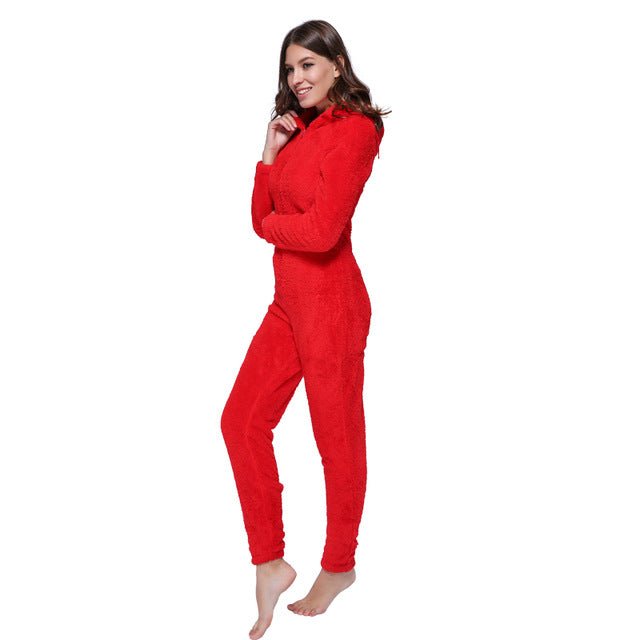 Winter Warm Pyjamas Fluffy Jumpsuits Sleepwear - SUKSU - selling