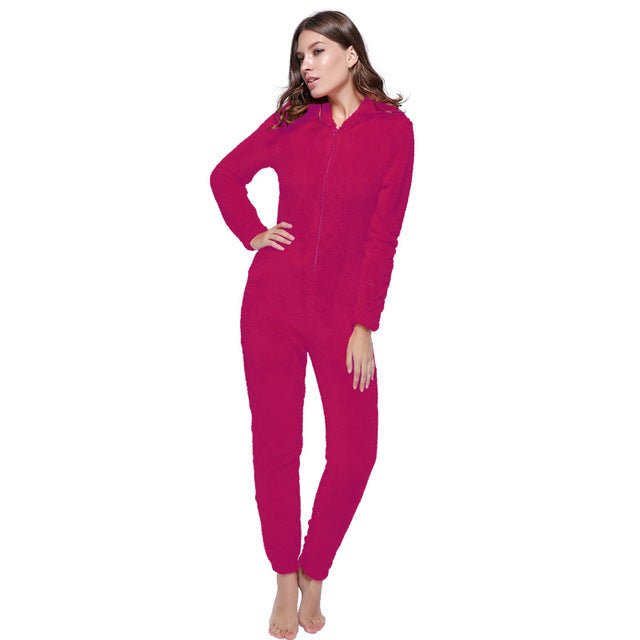 Winter Warm Pyjamas Fluffy Jumpsuits Sleepwear - SUKSU - selling