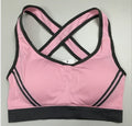 Women Athletic Vest Padded Tank Top Gym Fitness Sports Bra Stretch Cotton Seamless Breathable Yoga Bras Underwear - SUKSU - selling