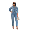 Women's Fashion Denim Jumpsuits - SUKSU - selling